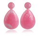 Wholesale color resin drop shape earrings JDC-ES-SF070 Earrings JoyasDeChina pink Wholesale Jewelry JoyasDeChina Joyas De China