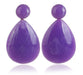 Wholesale color resin drop shape earrings JDC-ES-SF070 Earrings JoyasDeChina purple Wholesale Jewelry JoyasDeChina Joyas De China