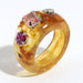 Bulk Jewelry Wholesale color resin ring female JDC-RS-RXV001 Wholesale factory from China YIWU China