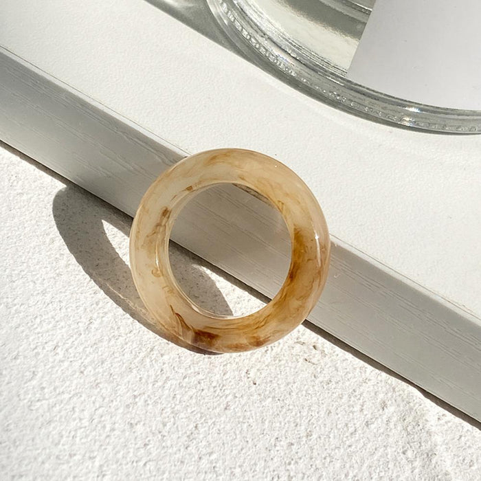 Bulk Jewelry Wholesale color resin transparent ring JDC-RS-RXF007 Wholesale factory from China YIWU China