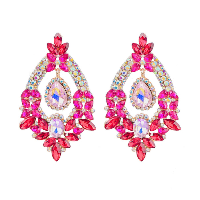 Wholesale Color Rhinestone Alloy Earrings JDC-ES-JL937 Earrings 氿乐 Wholesale Jewelry JoyasDeChina Joyas De China