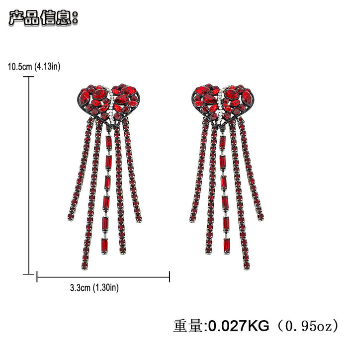 Wholesale color rhinestone alloy earrings JDC-ES-JQ182 Earrings JoyasDeChina Wholesale Jewelry JoyasDeChina Joyas De China