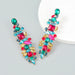 Wholesale Color Rhinestone Alloy Geometric Earrings JDC-ES-JL935 Earrings 氿乐 color Wholesale Jewelry JoyasDeChina Joyas De China