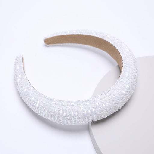 Wholesale Color Rhinestone Baroque Headband JDC-HD-AH002 Headband 爱鸿 White Wholesale Jewelry JoyasDeChina Joyas De China