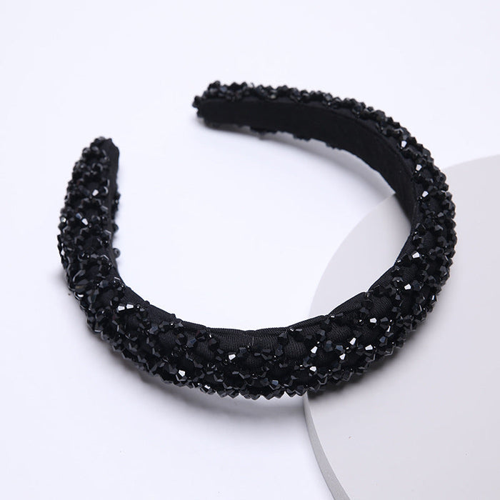 Wholesale Color Rhinestone Baroque Headband JDC-HD-AH007 Headband 爱鸿 Black Wholesale Jewelry JoyasDeChina Joyas De China