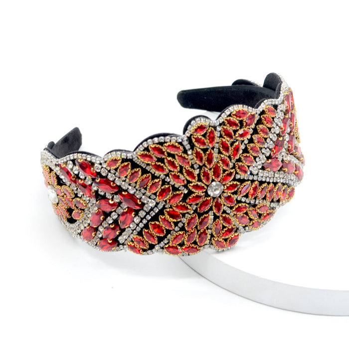 Wholesale color rhinestone fabric headband JDC-HD-Yul079 Headband 雨灵 Wholesale Jewelry JoyasDeChina Joyas De China