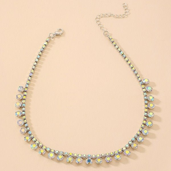 Wholesale color Rhinestone Necklaces JDC-NE-YWJQ008 Necklaces 砱拫儕? Wholesale Jewelry JoyasDeChina Joyas De China