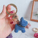 Wholesale color rhinestone puppy keychains JDC-KC-LX018 Keychains JoyasDeChina sky blue Wholesale Jewelry JoyasDeChina Joyas De China