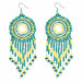 Wholesale color rice beads long Tassel Earrings JDC-ES-V115 Earrings JoyasDeChina 35456 Wholesale Jewelry JoyasDeChina Joyas De China