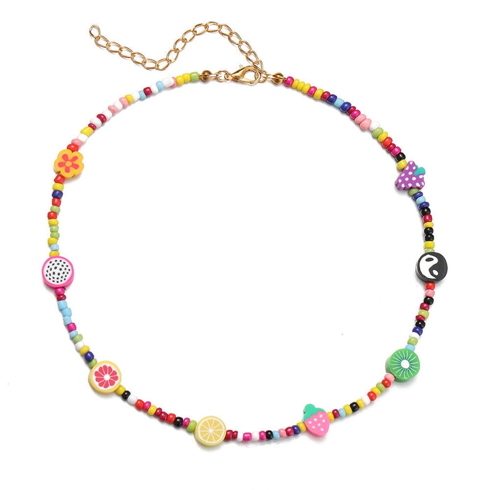 Wholesale color rice pearl Bohemian National Style Necklace JDC-NE-F046 necklaces 韩之尚 Wholesale Jewelry JoyasDeChina Joyas De China