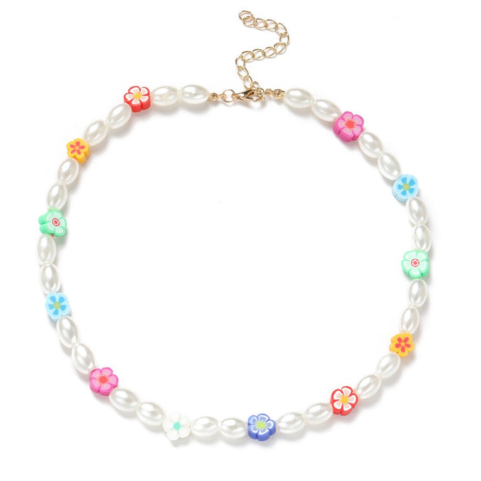 Wholesale color rice pearl Bohemian National Style Necklace JDC-NE-F046 necklaces 韩之尚 54271 Wholesale Jewelry JoyasDeChina Joyas De China