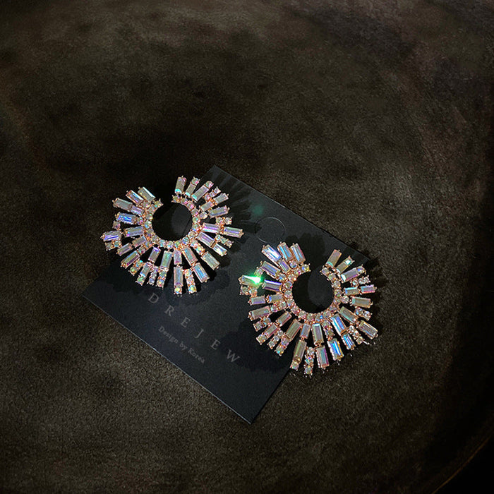 Wholesale color ring alloy earrings JDC-ES-BY-011 Earrings 宝钰 Color Wholesale Jewelry JoyasDeChina Joyas De China