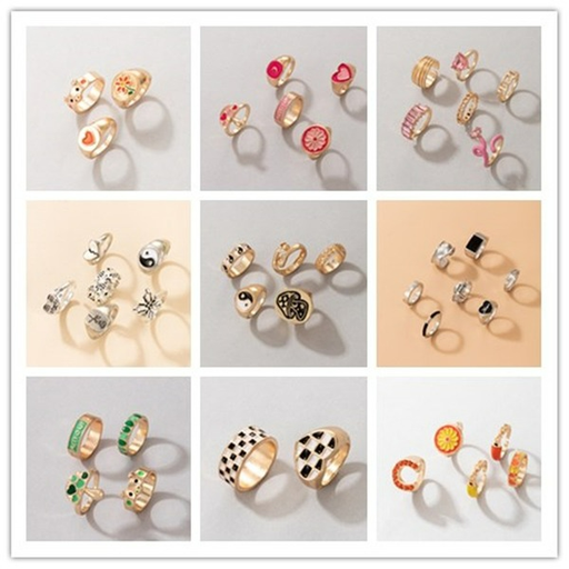 Wholesale color ring combination set JDC-RS-C299 Rings JoyasDeChina Wholesale Jewelry JoyasDeChina Joyas De China