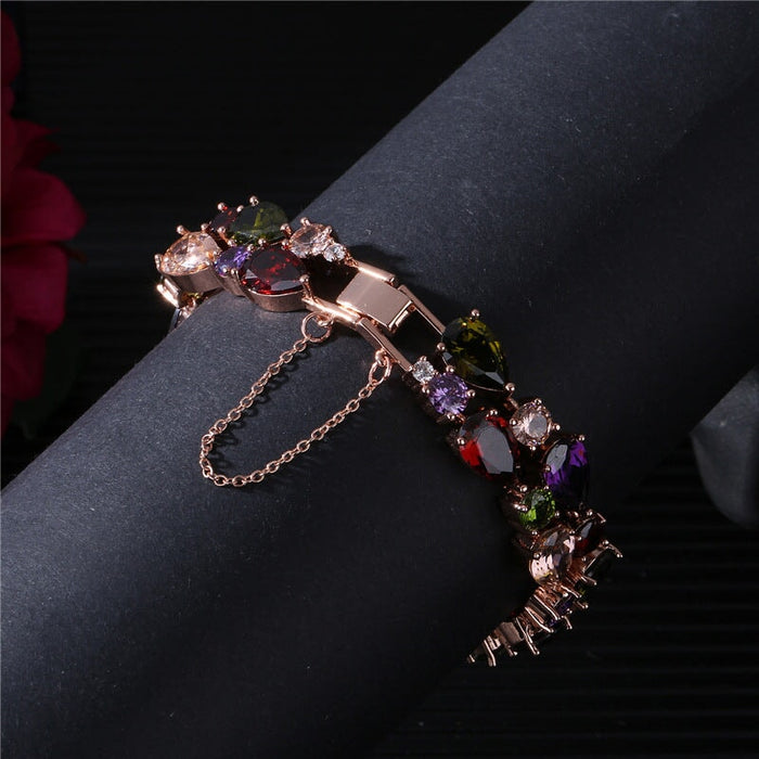 Wholesale color rose gold zircon bracelet MOQ≥2 JDC-BT-Kas004 Bracelet 卡诗 Wholesale Jewelry JoyasDeChina Joyas De China