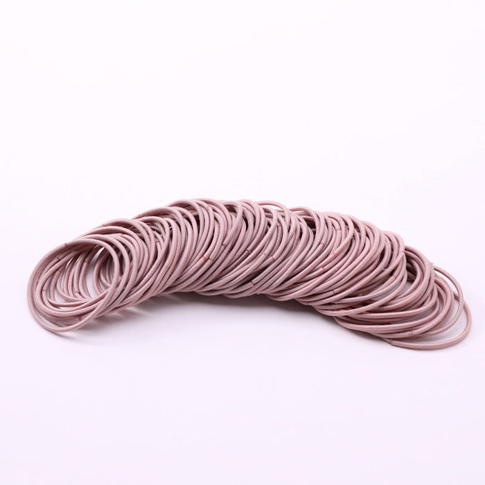 Wholesale color rubber hair rope JDC-HS-i400 Hair Scrunchies 溪南 2Light pink (50) Wholesale Jewelry JoyasDeChina Joyas De China