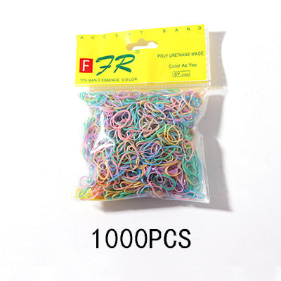 Wholesale color rubber hair rope JDC-HS-i402 Hair Scrunchies 溪南 4# Wholesale Jewelry JoyasDeChina Joyas De China