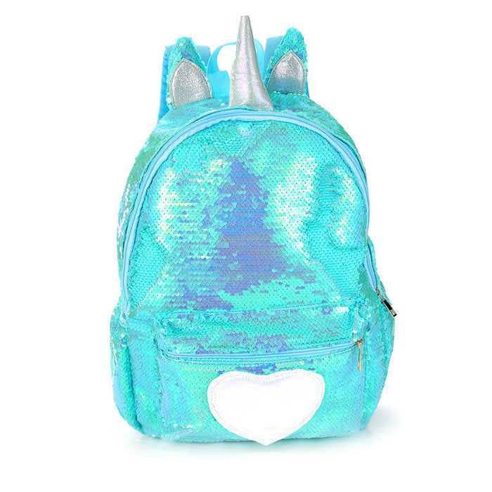 Wholesale color Sequins canvas Backpack Bags JDC-BP-CS017 Backpack Bags JoyasDeChina blue 16 inches Wholesale Jewelry JoyasDeChina Joyas De China