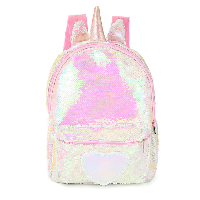 Wholesale color Sequins canvas Backpack Bags JDC-BP-CS017 Backpack Bags JoyasDeChina pink 16 inches Wholesale Jewelry JoyasDeChina Joyas De China