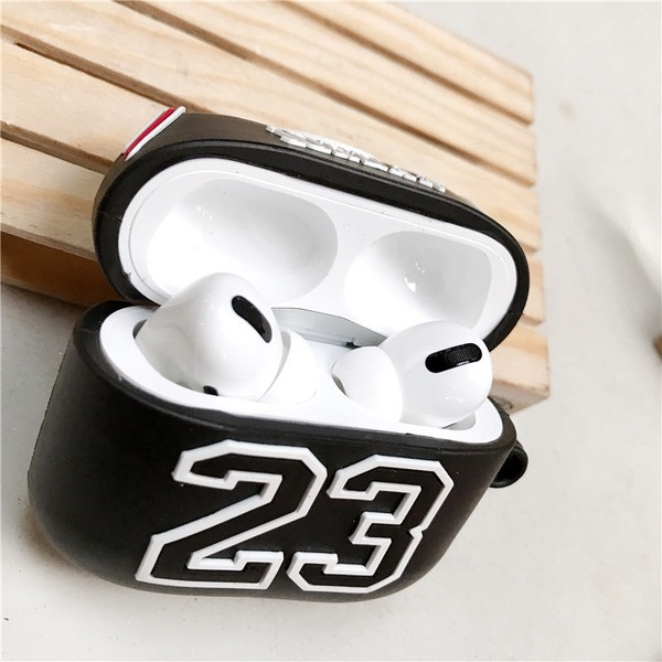 Bulk Jewelry Wholesale color silicone 23rd jersey Apple Bluetooth headset protective cover JDC-EPC-YSD001 Wholesale factory from China YIWU China