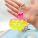 Wholesale color silicone Fidgets Toy Keychains JDC-KC-GSYY055 Keychains JoyasDeChina Rabbit (pink+yellow) Wholesale Jewelry JoyasDeChina Joyas De China