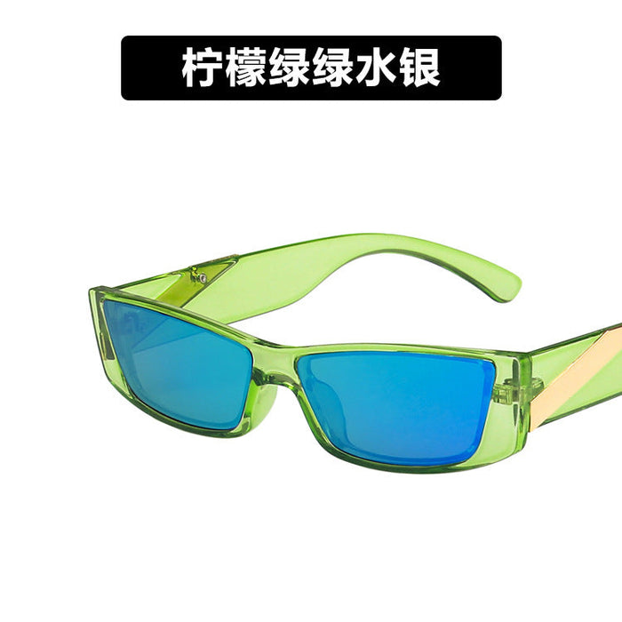 Wholesale color small frame resin lens sunglasses JDC-SG-GSKD047 Sunglasses JoyasDeChina lemon green As shown Wholesale Jewelry JoyasDeChina Joyas De China