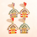 Wholesale color small house alloy earrings JDC-ES-JQ165 Earrings JoyasDeChina Wholesale Jewelry JoyasDeChina Joyas De China