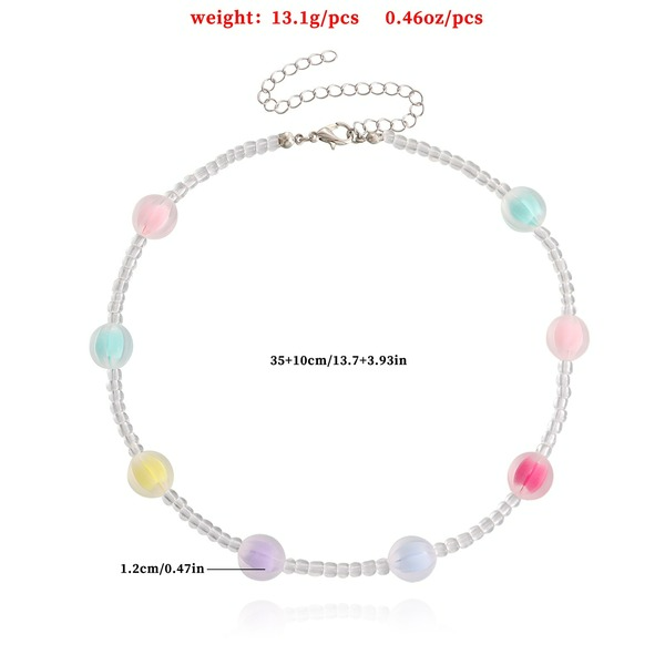 Wholesale color spherical Necklace Bracelet Set JDC-NE-ZW056 NECKLACE JoyasDeChina Wholesale Jewelry JoyasDeChina Joyas De China