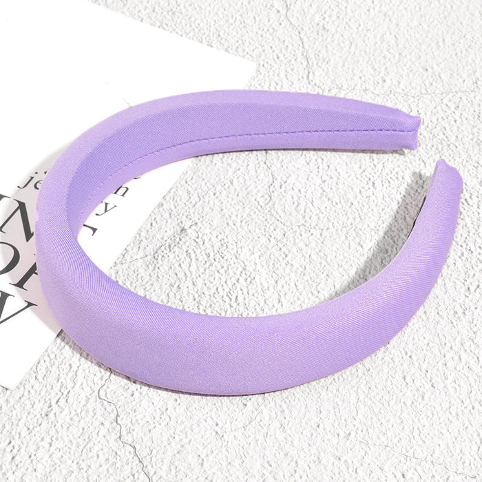 Wholesale color sponge headband JDC-HD-PZ013 Headband 蒲钻 Light purple Wholesale Jewelry JoyasDeChina Joyas De China