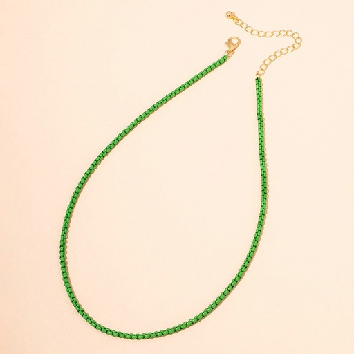 Wholesale color thin chain alloy necklaces JDC-NE-AYN068 necklaces JoyasDeChina Wholesale Jewelry JoyasDeChina Joyas De China
