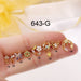 Wholesale color thin rod titanium steel screw cartilage stud earrings puncture MOQ≥2 JDC-ES-Henst005 Piercings 亨森 Wholesale Jewelry JoyasDeChina Joyas De China