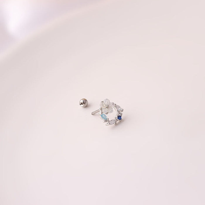 Wholesale color thin rod titanium steel screw cartilage stud earrings puncture MOQ≥2 JDC-ES-Henst005 Piercings 亨森 Wholesale Jewelry JoyasDeChina Joyas De China
