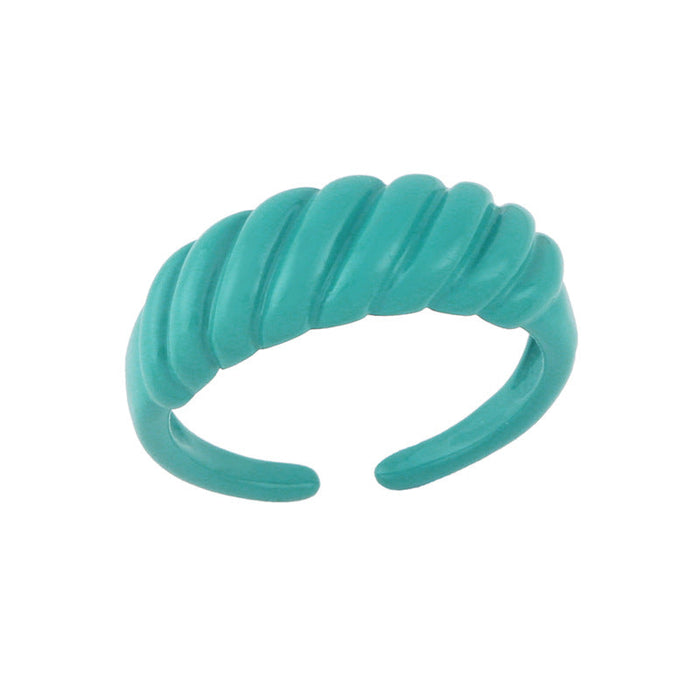 Wholesale Color Thread Electroplated Copper Rings JDC-RS-AS300 Rings JoyasDeChina turquoise adjustable Wholesale Jewelry JoyasDeChina Joyas De China