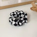 Wholesale color tie checkerboard Headband and Hair Scrunchies JDC-HS-W207 Hair Scrunchies JoyasDeChina D black and white large intestine circle Wholesale Jewelry JoyasDeChina Joyas De China