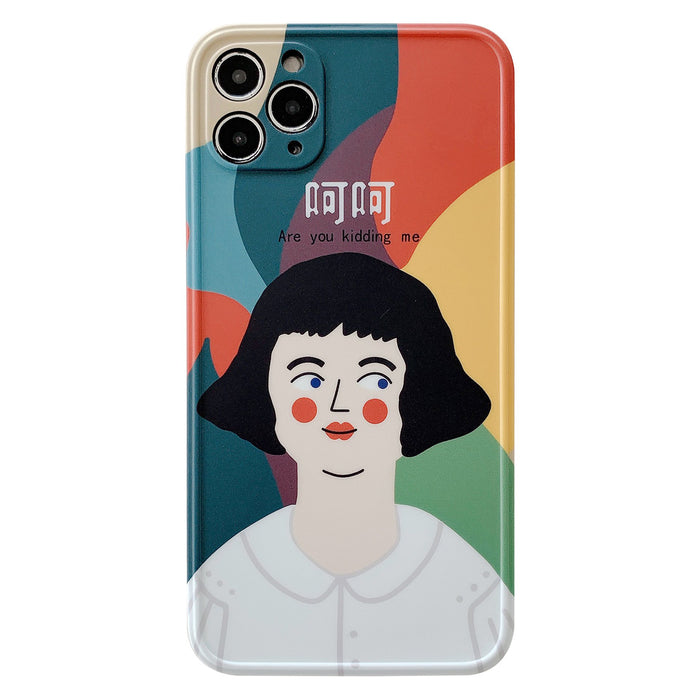 Bulk Jewelry Wholesale color TPU ha ha funny girl 11pro max mobile phone case JDC-PC-SC014 Wholesale factory from China YIWU China
