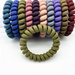 Bulk Jewelry Wholesale color TPU plastic spring ring spiral horse tail hairband JDC-HS-RXMJ002 Wholesale factory from China YIWU China