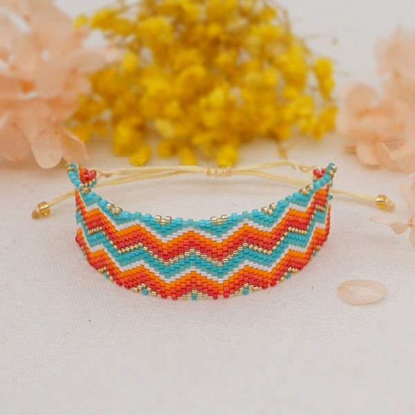 Bulk Jewelry Wholesale color wavy hand woven Bracelet JDC-gbh285 Wholesale factory from China YIWU China