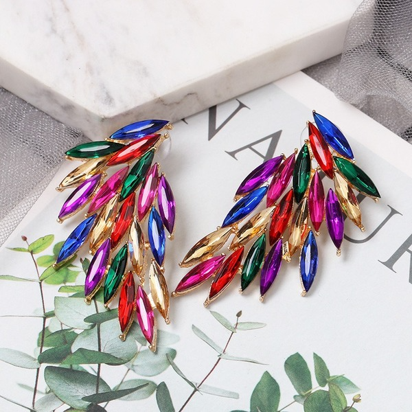 Bulk Jewelry Wholesale color wing earrings JDC-ES-YN022 Wholesale factory from China YIWU China