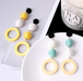 Bulk Jewelry Wholesale color wooden circle wooden Earrings JDC-ES-RL149 Wholesale factory from China YIWU China