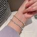 Wholesale color zircon bracelet JDC-BT-BY006 Bracelet 宝钰 Wholesale Jewelry JoyasDeChina Joyas De China