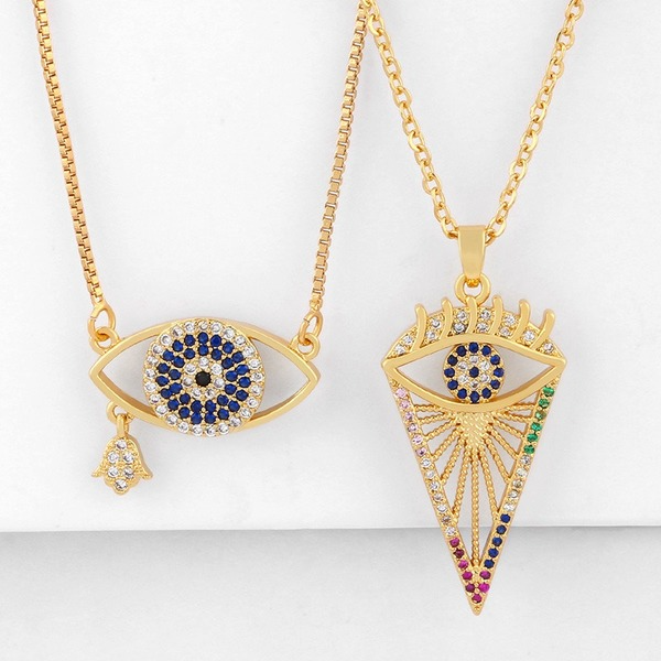 Bulk Jewelry Wholesale color zircon necklace  JDC-as012 Wholesale factory from China YIWU China