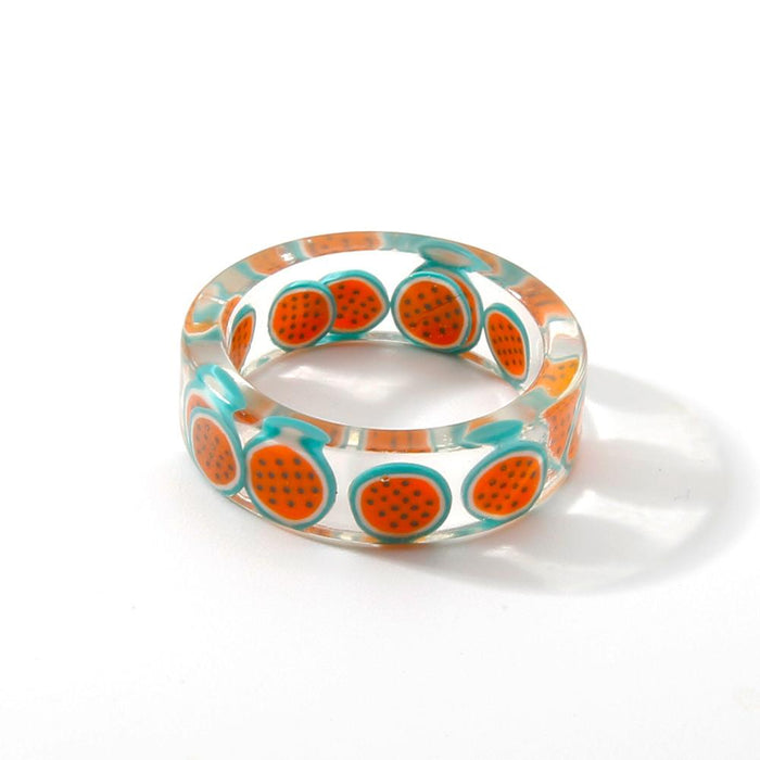 Bulk Jewelry Wholesale colored ackley fruit ring JDC-RS-D028 Wholesale factory from China YIWU China