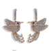 Bulk Jewelry Wholesale colored acley-encrusted flamingo unicorn earrings JDC-ES-V060 Wholesale factory from China YIWU China