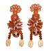 Bulk Jewelry Wholesale colored acley-encrusted flamingo unicorn earrings JDC-ES-V060 Wholesale factory from China YIWU China