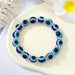 Wholesale Colored Acrylic Bead Resin Devil's Eye Bracelet MOQ≥6 JDC-BT-Juej001 Bracelet 觉际 rhinestone blue Wholesale Jewelry JoyasDeChina Joyas De China