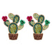 Wholesale colored alloy cactus earrings JDC-ES-GSJJ065 Earrings JoyasDeChina 52717 Wholesale Jewelry JoyasDeChina Joyas De China