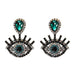 Bulk Jewelry Wholesale colored alloy-encrusted diamond devil's eye earrings JDC-ES-V058 Wholesale factory from China YIWU China