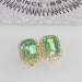 Wholesale colored artificial gemstone metal earrings JDC-ES-WN004 Earrings 薇妮 AER571 Wholesale Jewelry JoyasDeChina Joyas De China