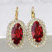 Wholesale colored artificial gemstone metal earrings JDC-ES-WN004 Earrings 薇妮 AER576 Wholesale Jewelry JoyasDeChina Joyas De China