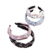 Bulk Jewelry Wholesale colored chiffon floral cross hairband JDC-HD-RXGS004 Wholesale factory from China YIWU China