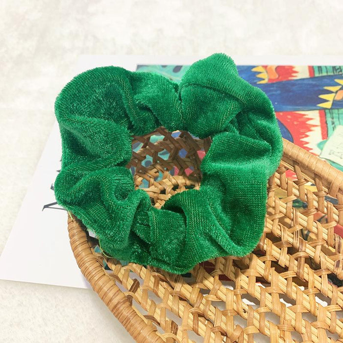 Bulk Jewelry Wholesale colored cotton linen art velvet hair ring JDC-HS-RXH006 Wholesale factory from China YIWU China